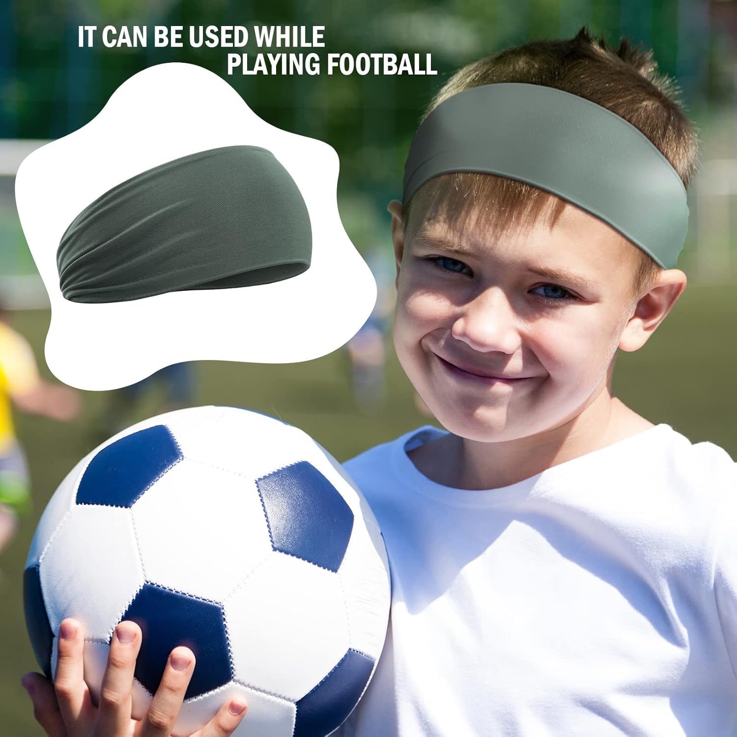 Zhanmai 8 Pack Sport Headbands for Kids