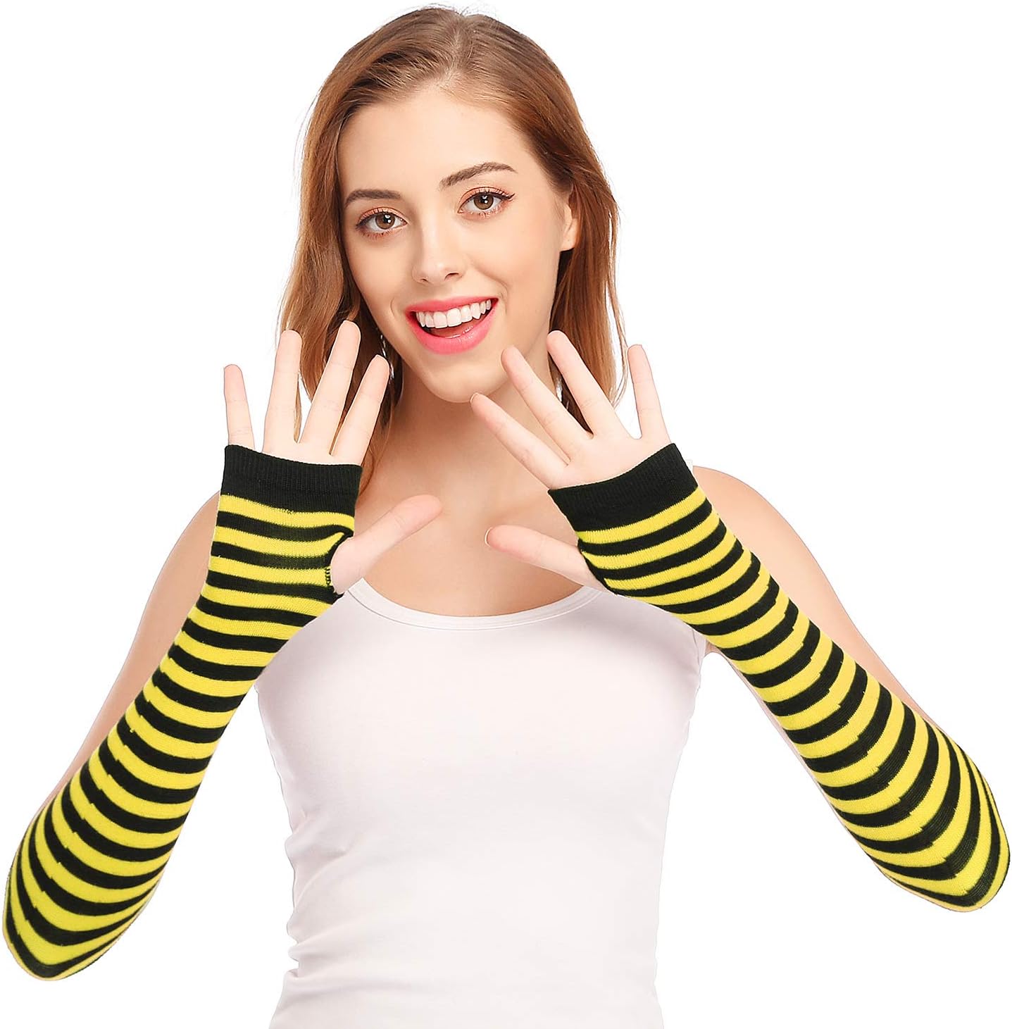Bienvenu Punk Gothic Rock Fingerless Gloves