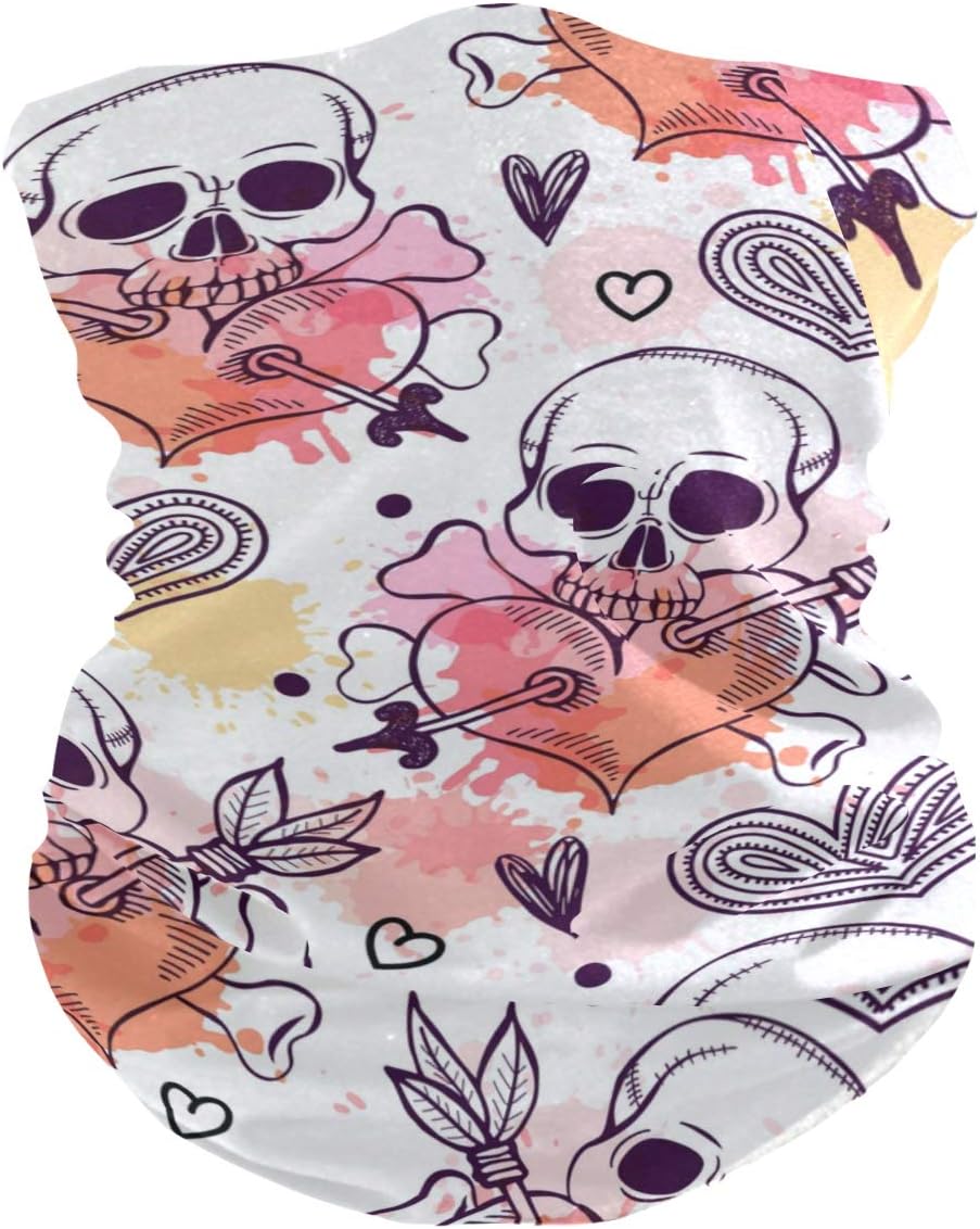 Unisex Balaclava Face Scarf Novelty Bandana Headwear for Men Women Boys Girls