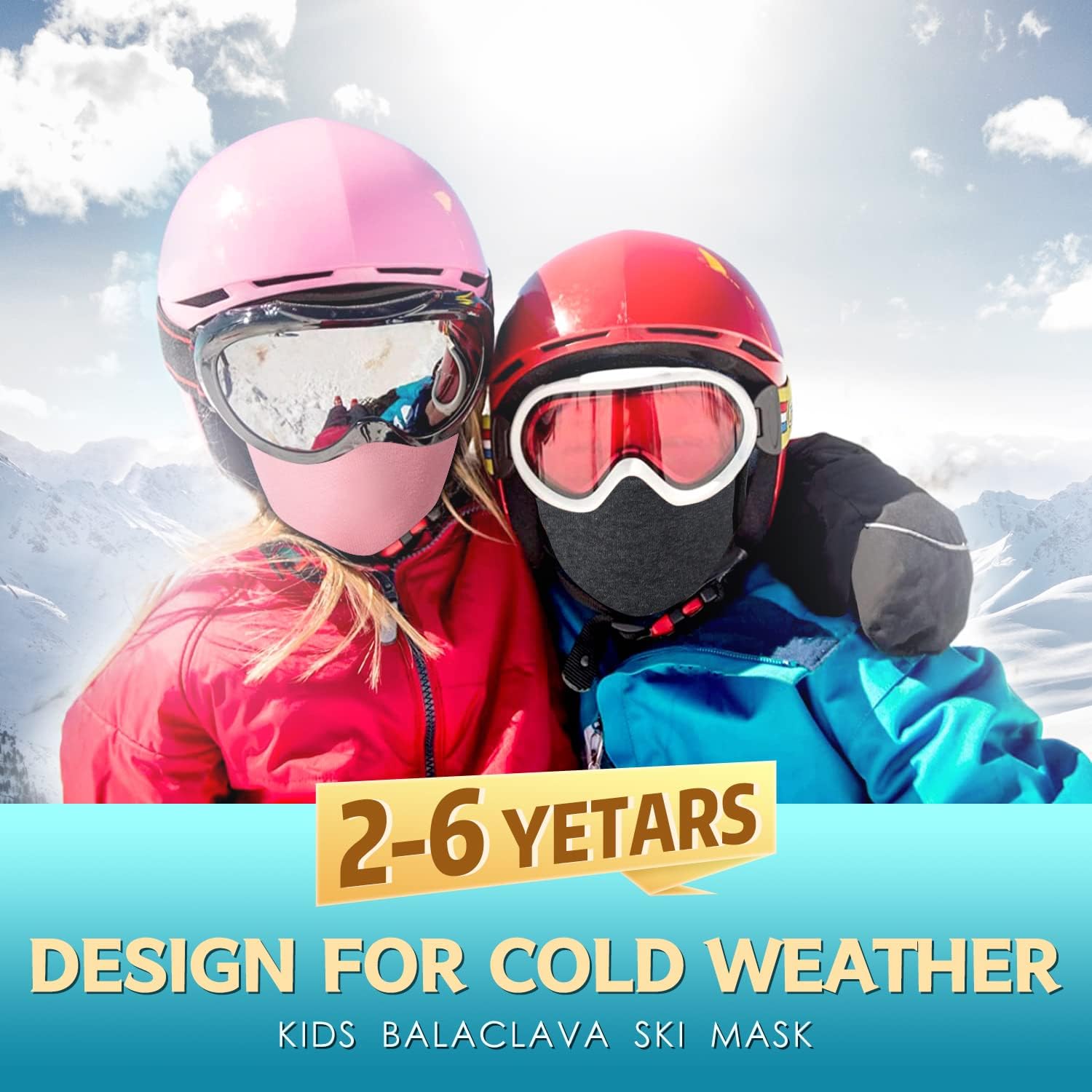 Kids Balaclava Face Mask Winter Hat for Boys Girls