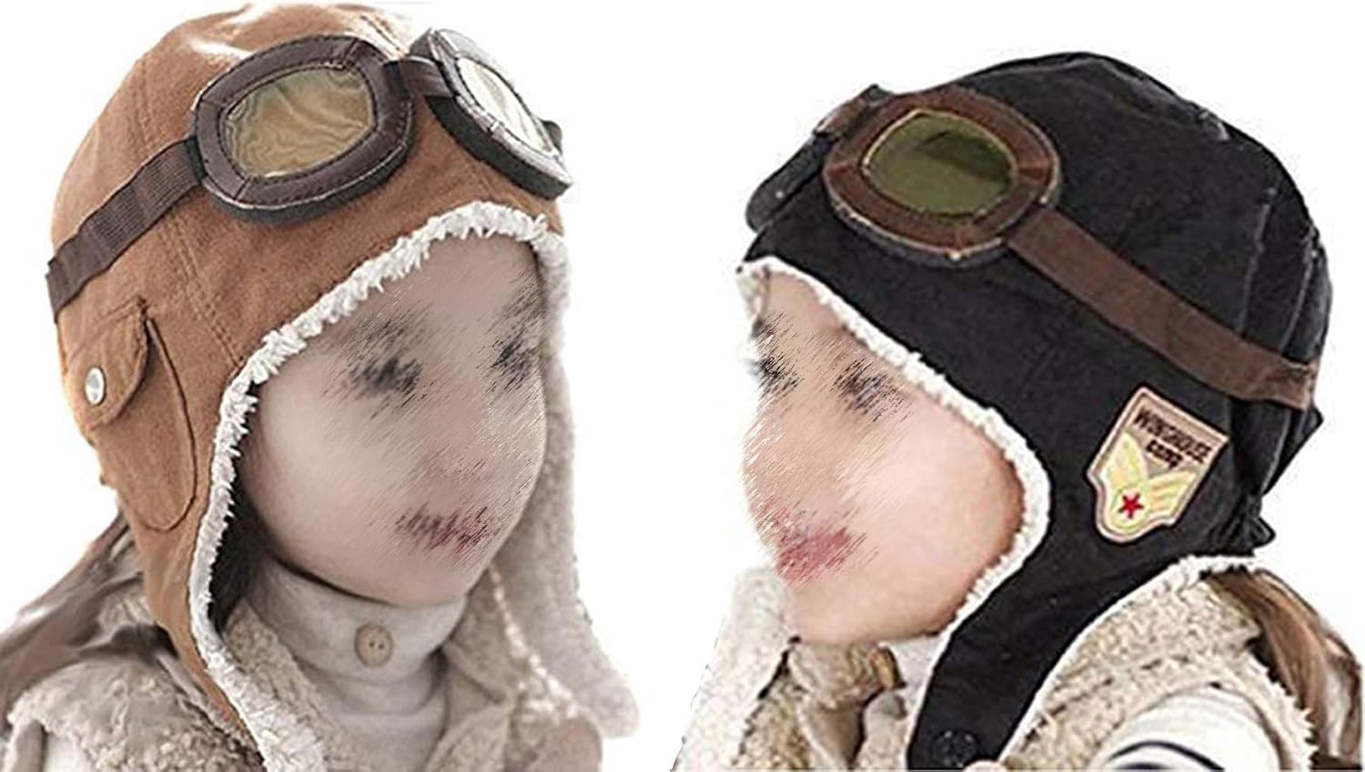 CTKcom 2-Pack Warm Felt Hat and Earmuffs for Kids