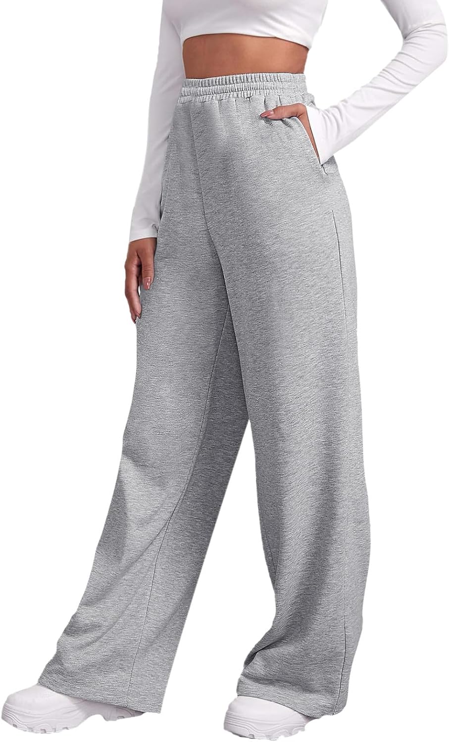 Trendy Plus-Size Wide Leg Pants