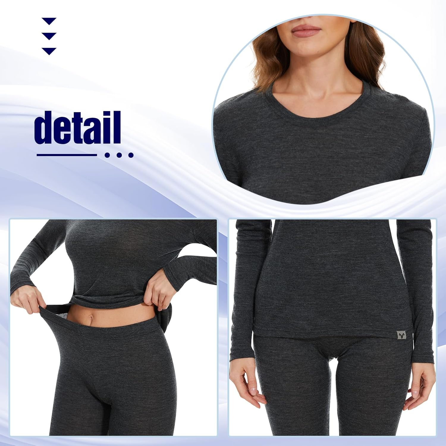 Merinnovation Merino Wool Base Layer Set for Women