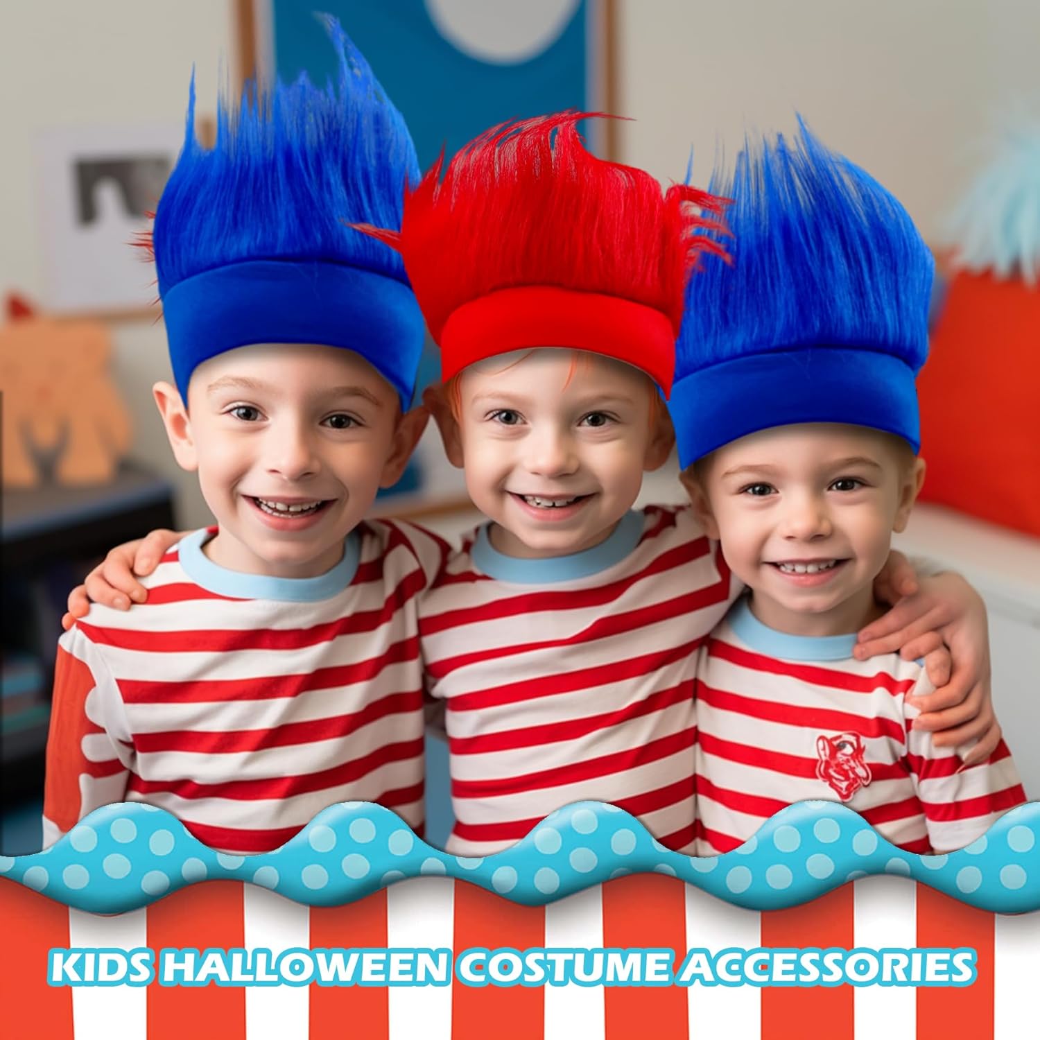 Carnival Activate 6-Piece Hairy Headband Set