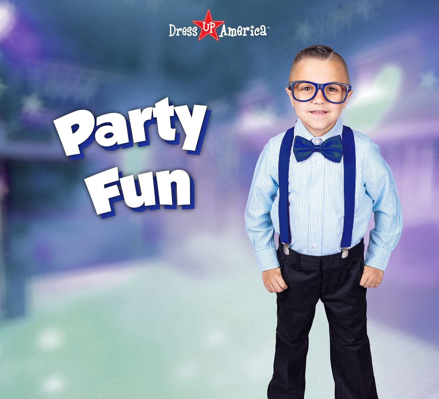 Dress Up America Neon Suspender Set for Adult and Kids