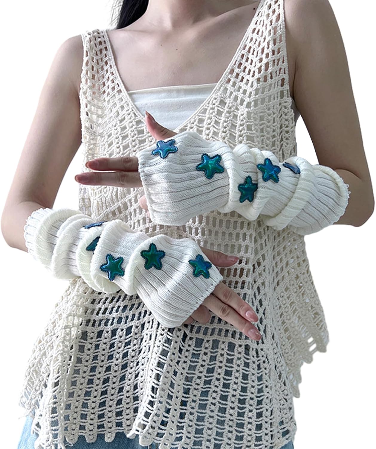 Cozy Knit Arm Warmers for Women