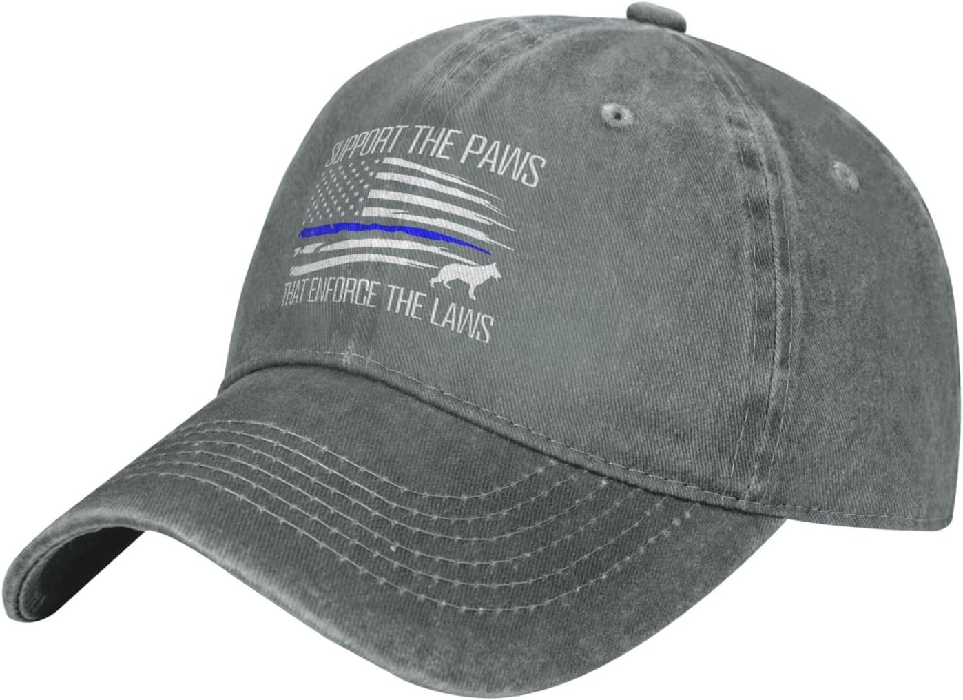 Thick Blue Line K9 Unit Dads Quirky Cop Cap