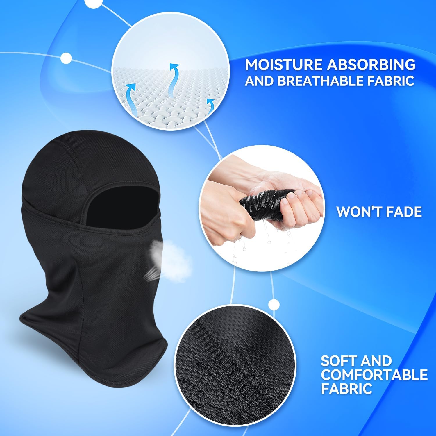 3 Pieces Balaclava Ski Mask Winter Face Cover