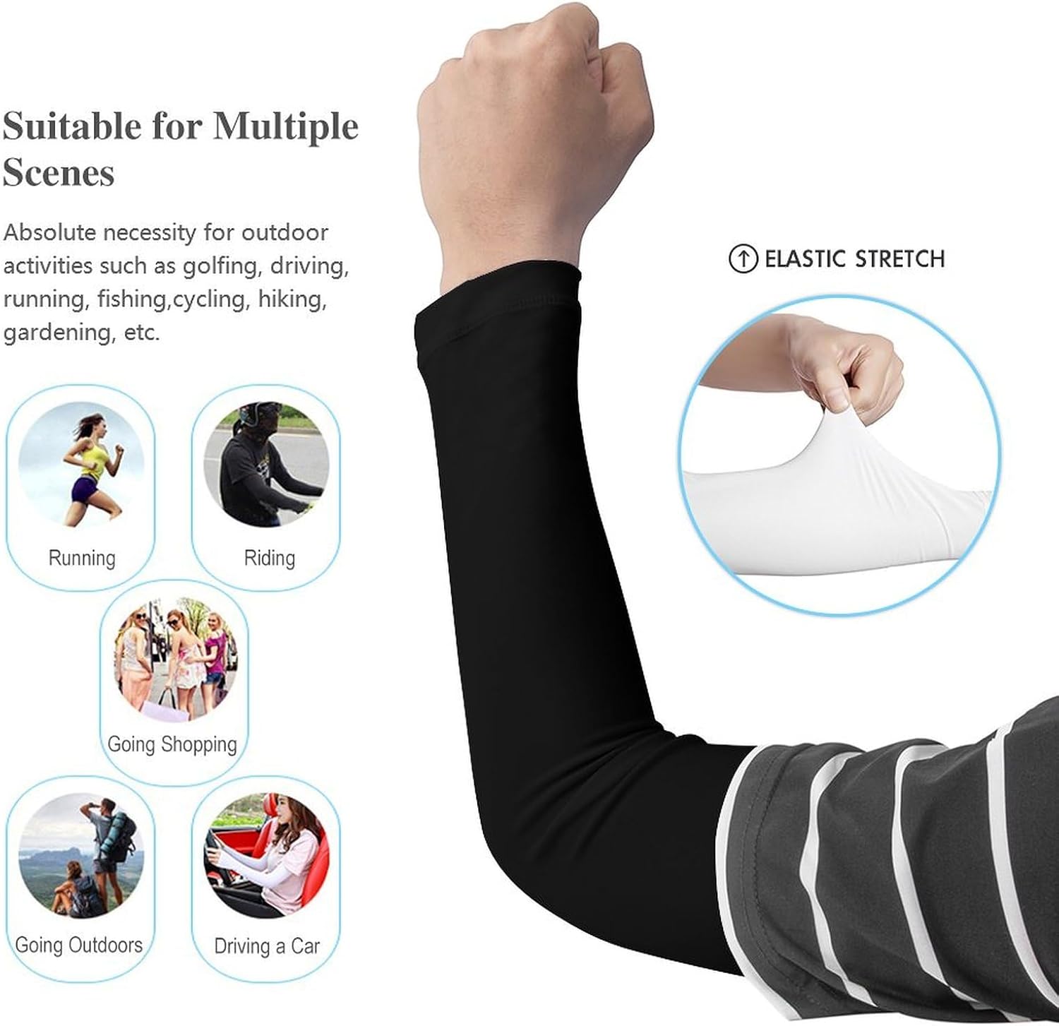 Cooling Arm Sleeves - Ice Block Gloves for Women