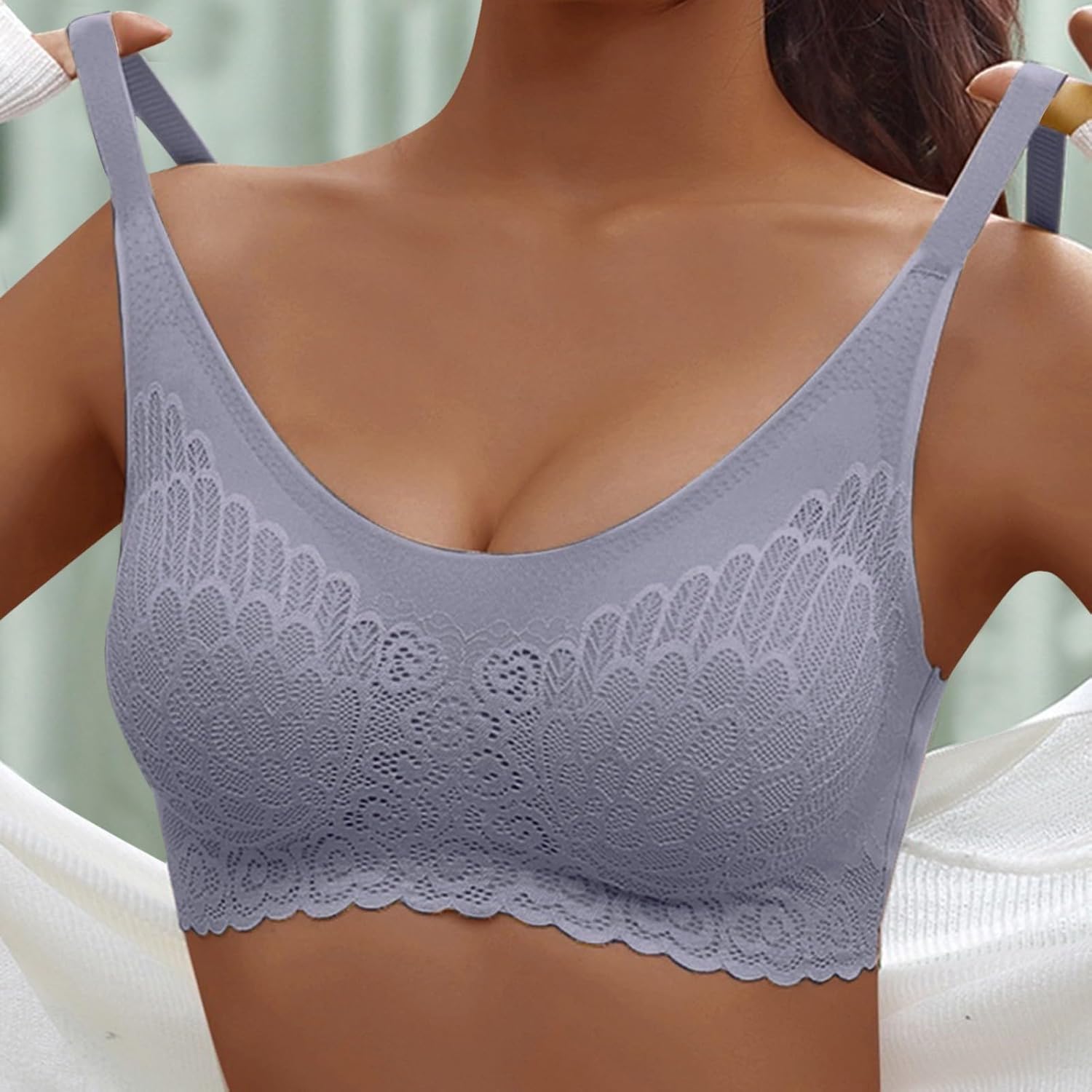 2-Piece Padded Bra for Women - Wire-Free Push Up