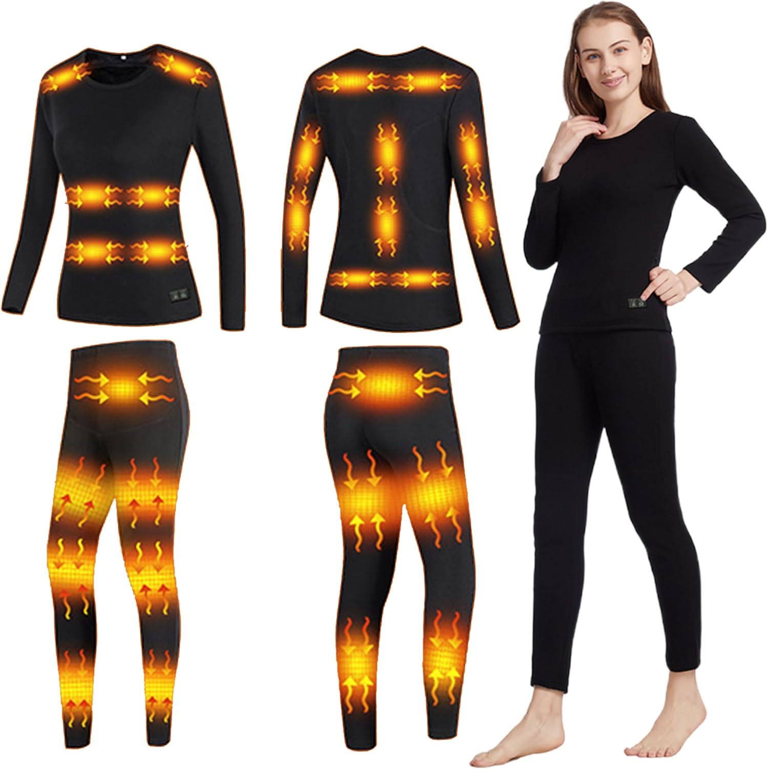 Warm Womens Heating Underwear Set
