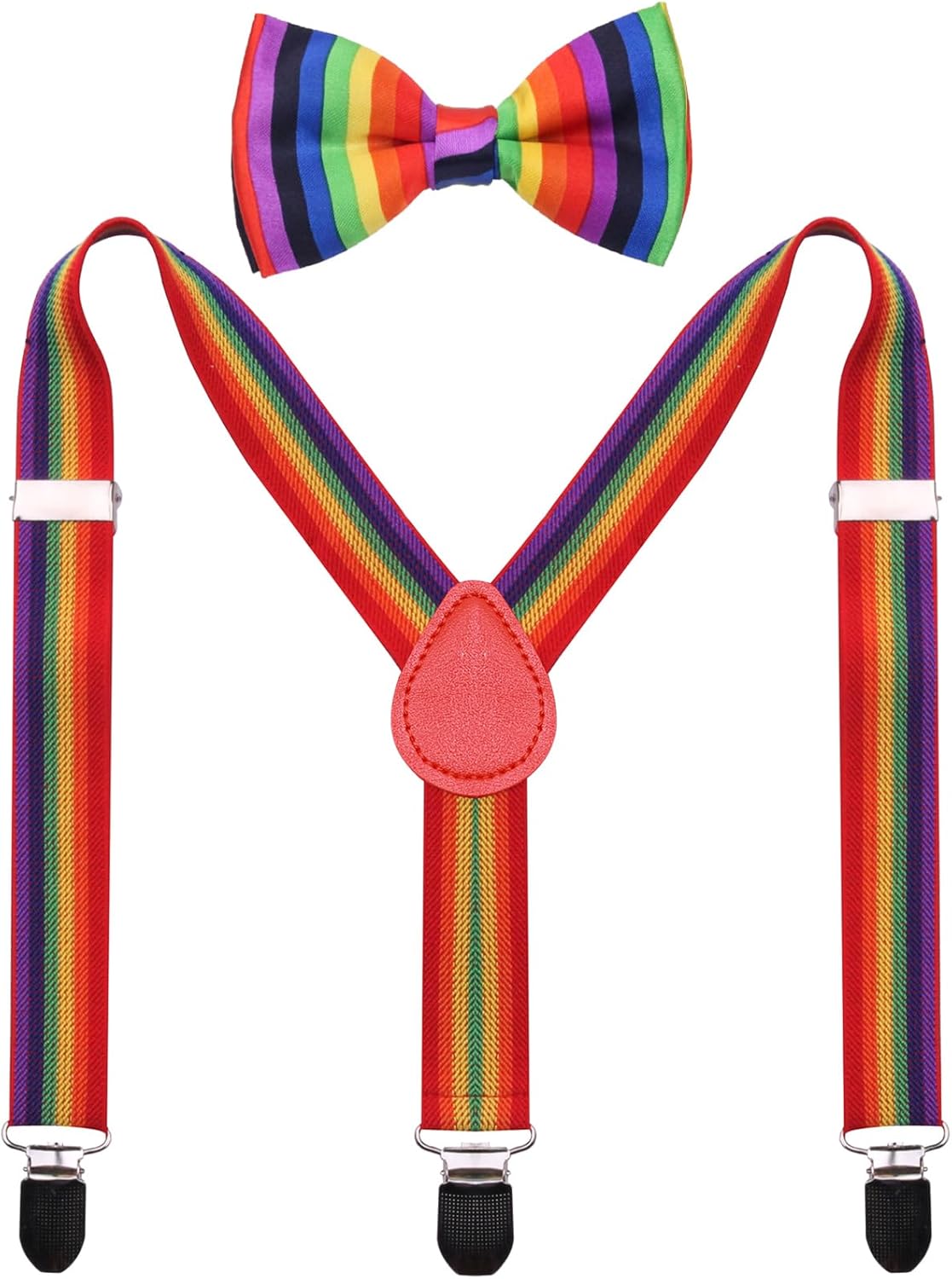 Adjustable Suspenders Bow Tie Set for Kids Ages 1-13