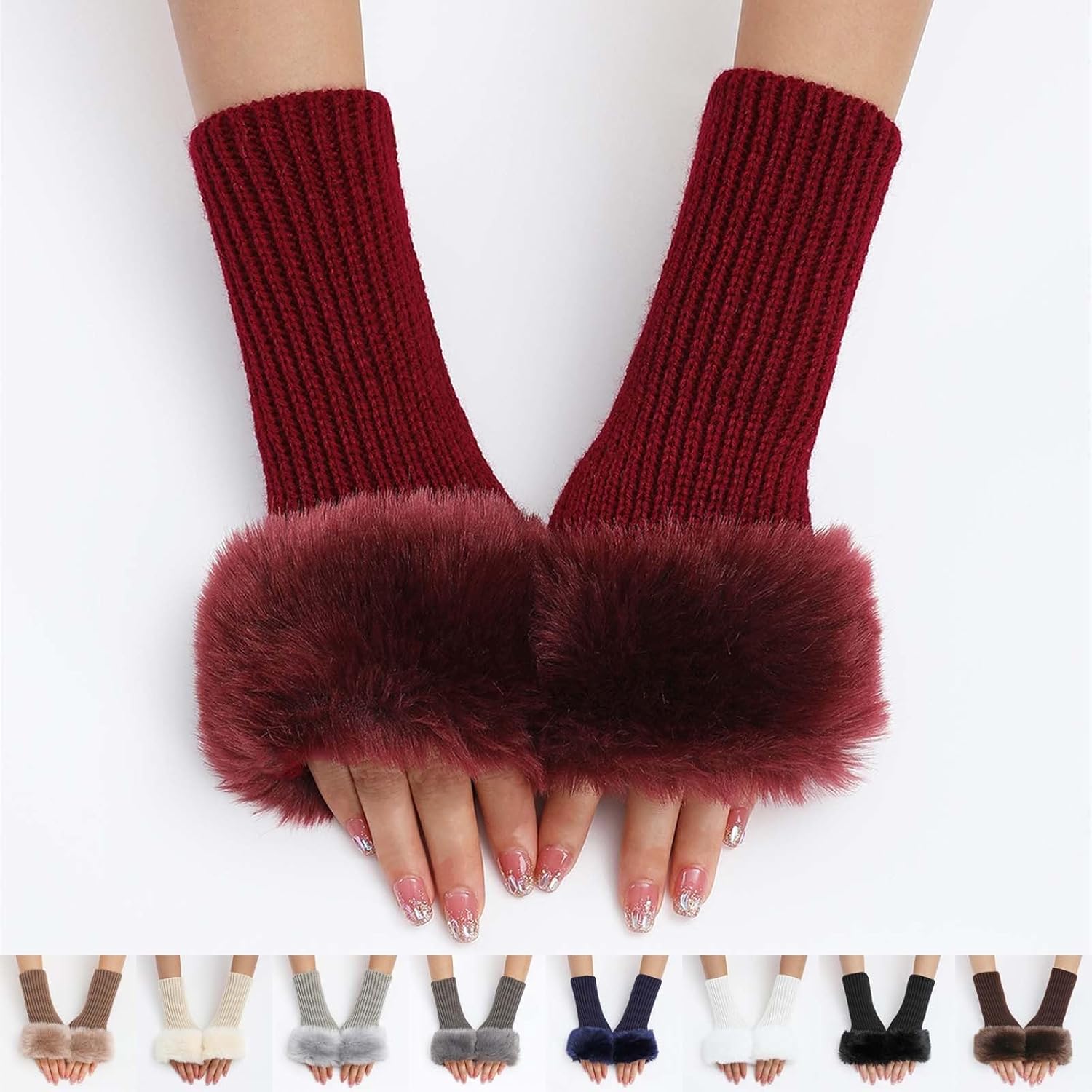 Warm Stretchable Furry ArmWarmers