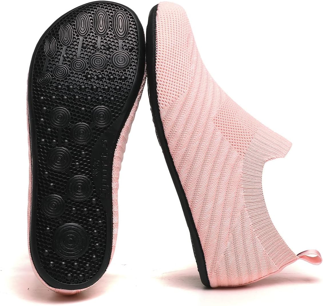 ZhaaDee Womens Mens Slippers with Rubber Sole