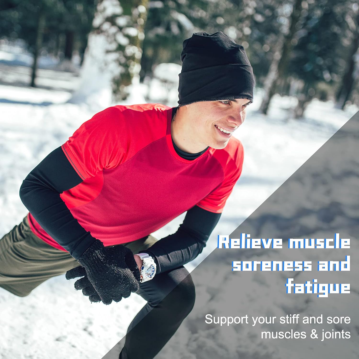 Skylety Thermal Arm Warmers 3 Pairs for Winter Sports