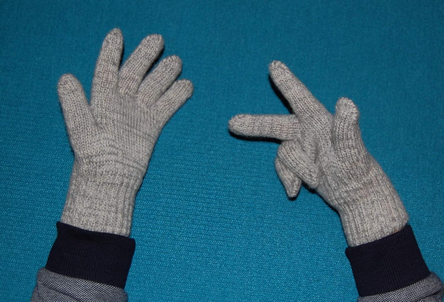 Premium 100 Merino Wool Gloves Boys Girls Knitted Fingered Mittens