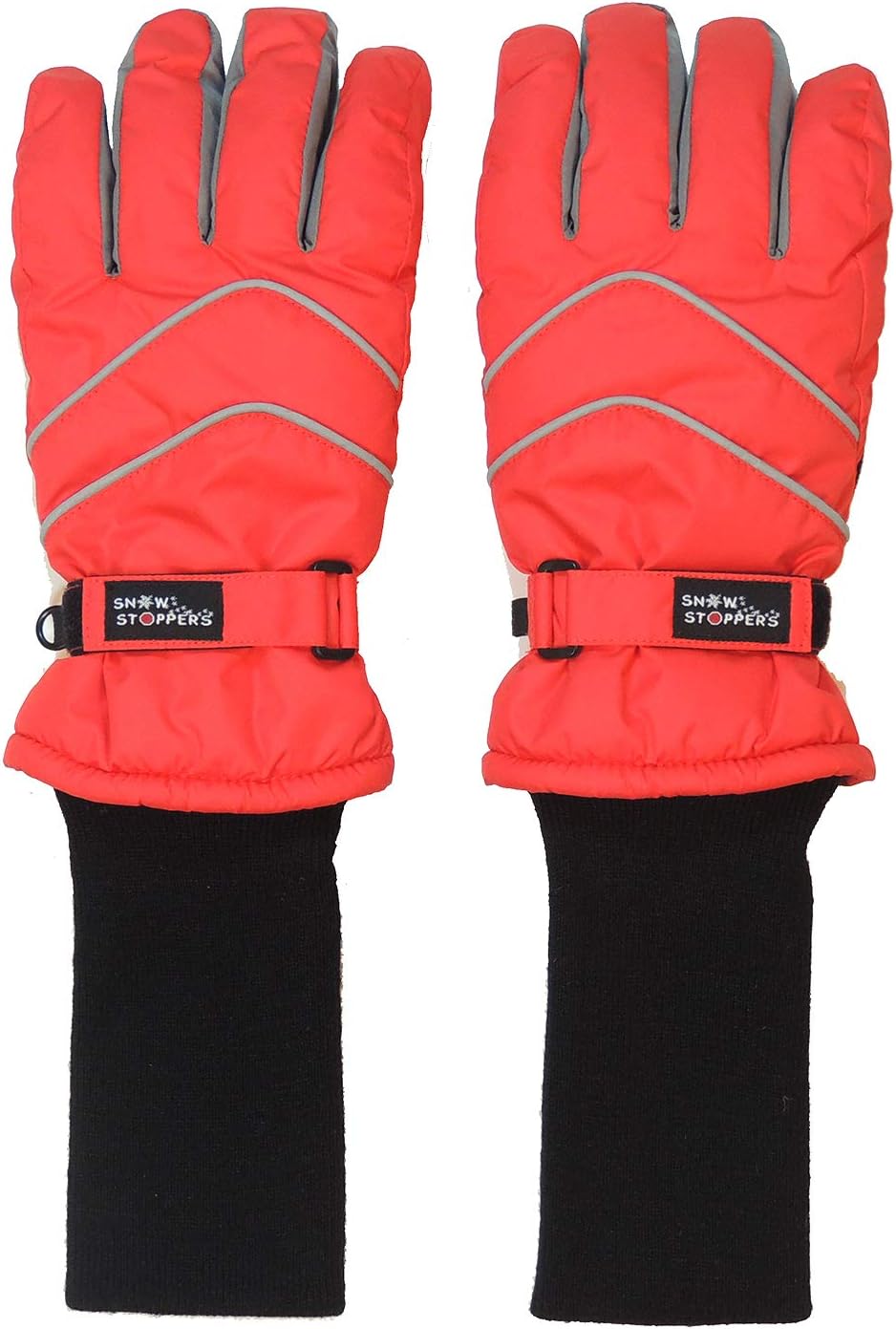 SnowStoppers Kids Waterproof Gloves Long Cuff Insulated and Waterproof for Cold Weather