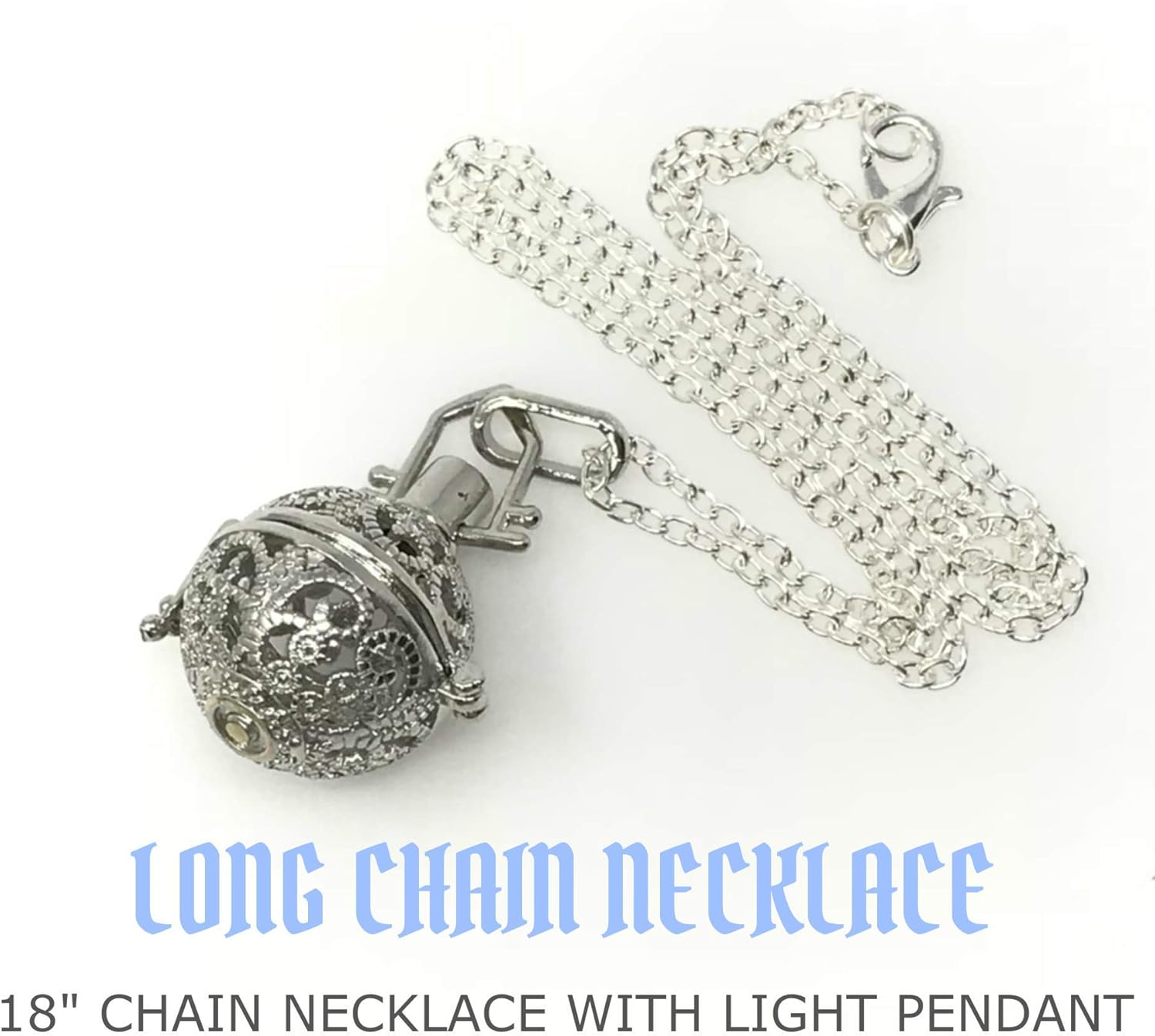 UMBRELLALABORATORY Steampunk Fire Necklace Glow Locket