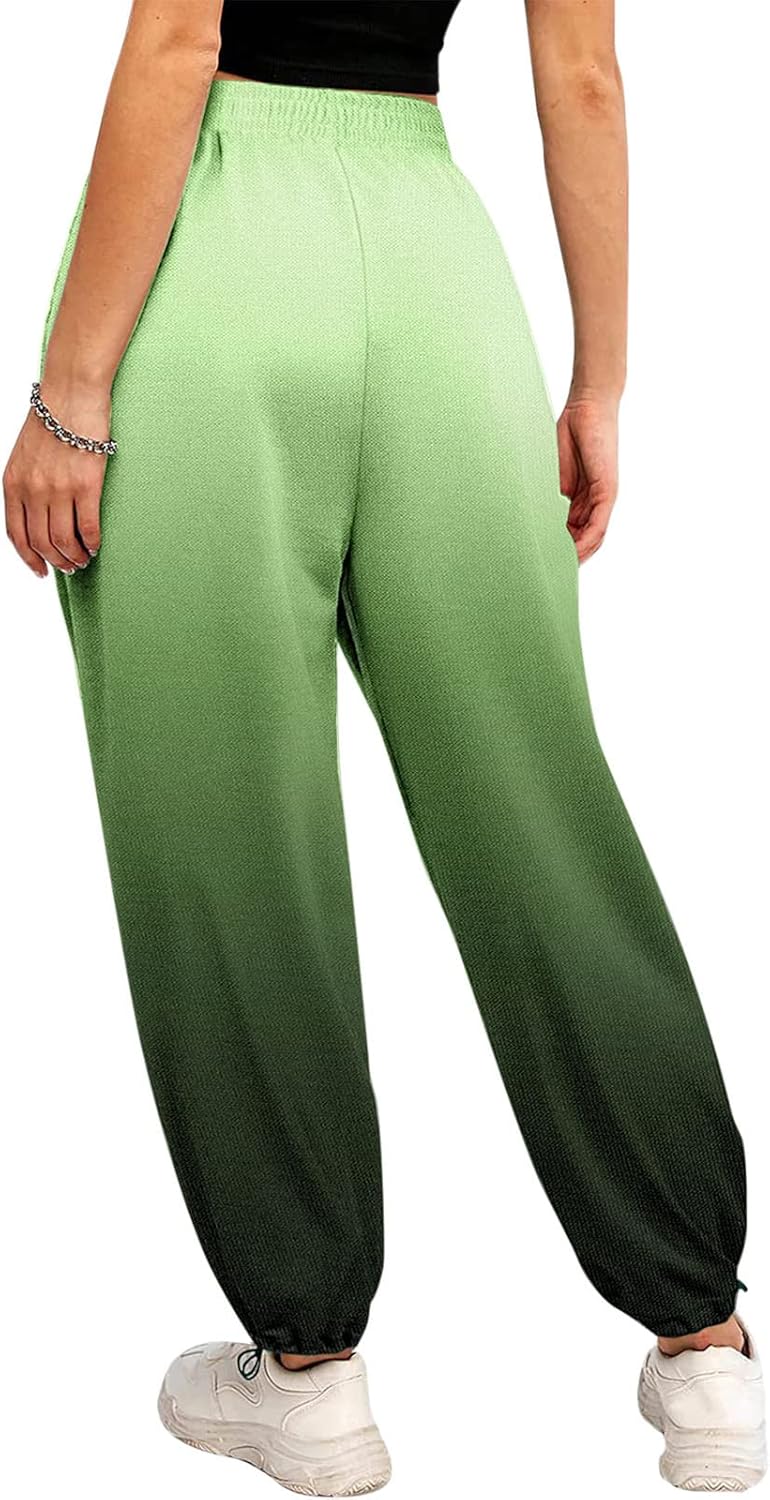 SDbrld Christmas Sweatpants Womens Winter Sherpa Fleece Drawstring with Print