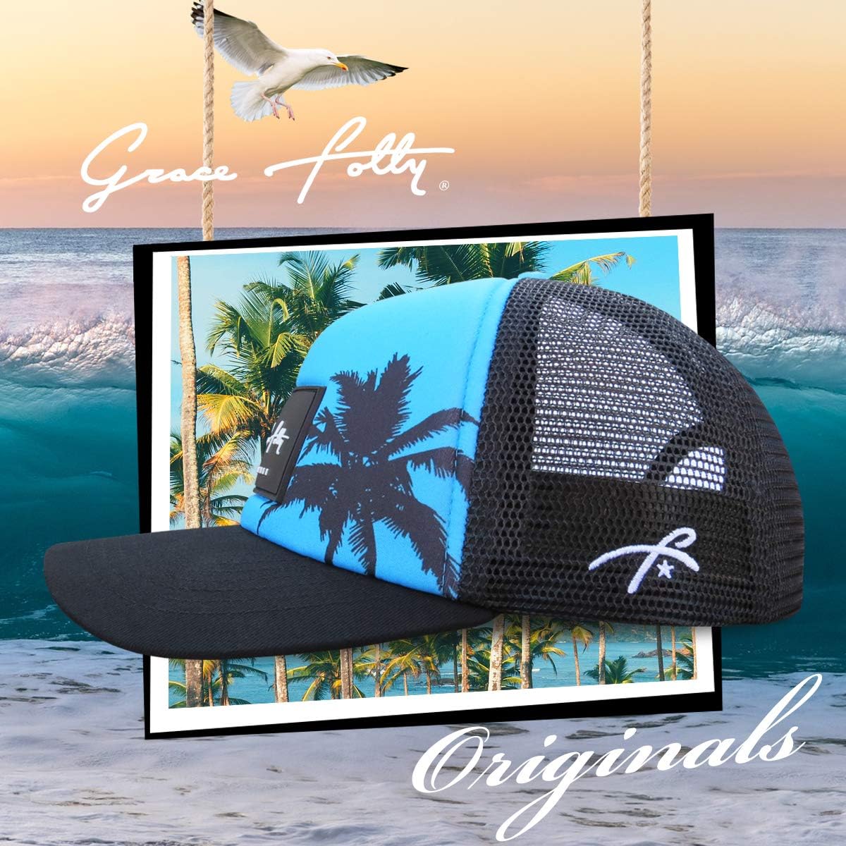 Grace Folly Kids Trucker Hat for Boys Girls 5-12