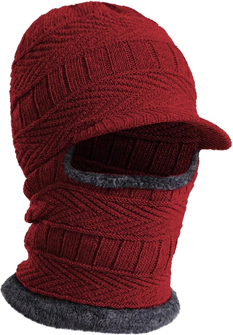 Warm and Windproof Balaclava Ski Mask Warmer Fleece Adjustable Cap for Women
