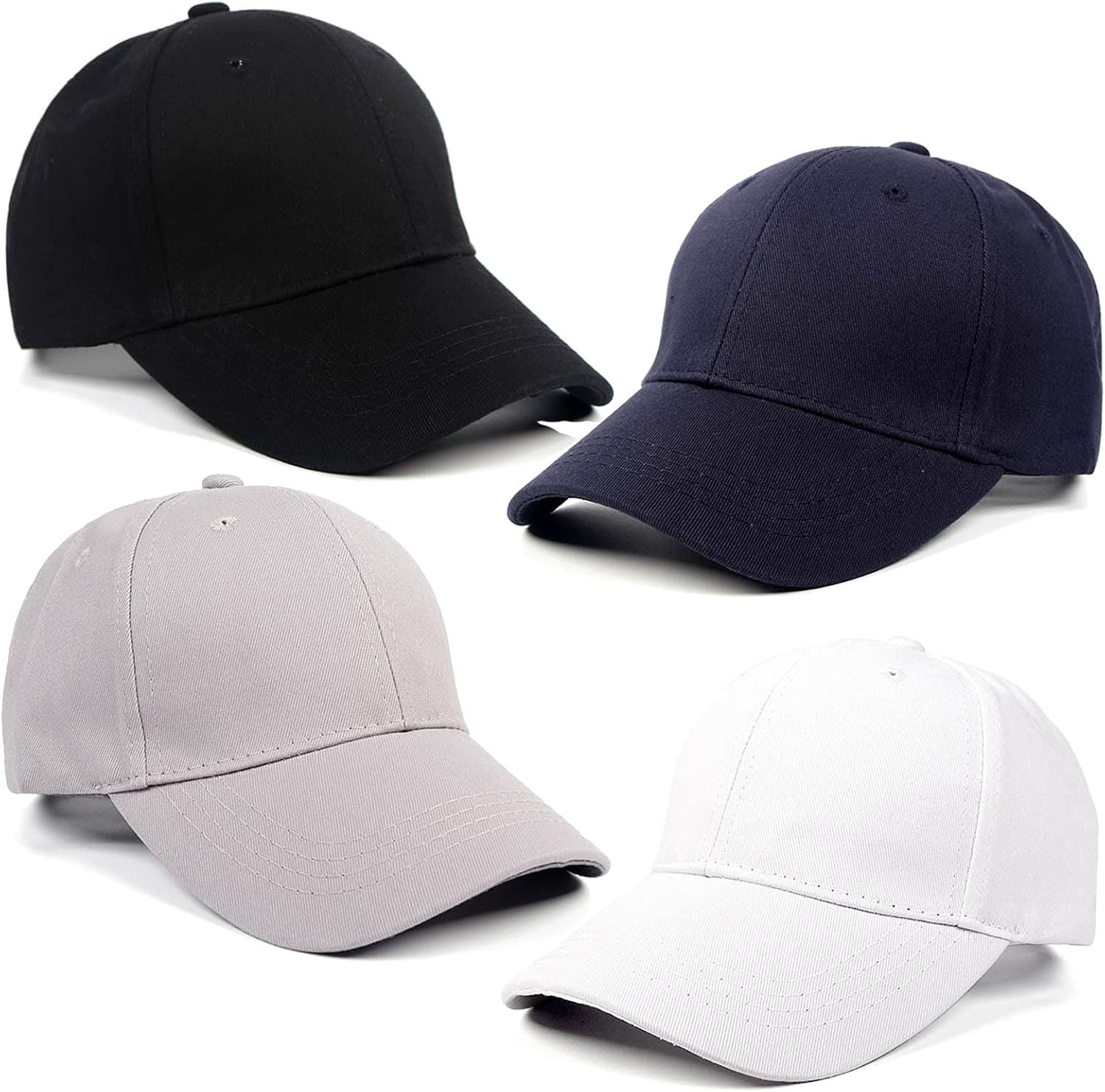 Beievedluck 4-Piece Toddler Baseball Hats