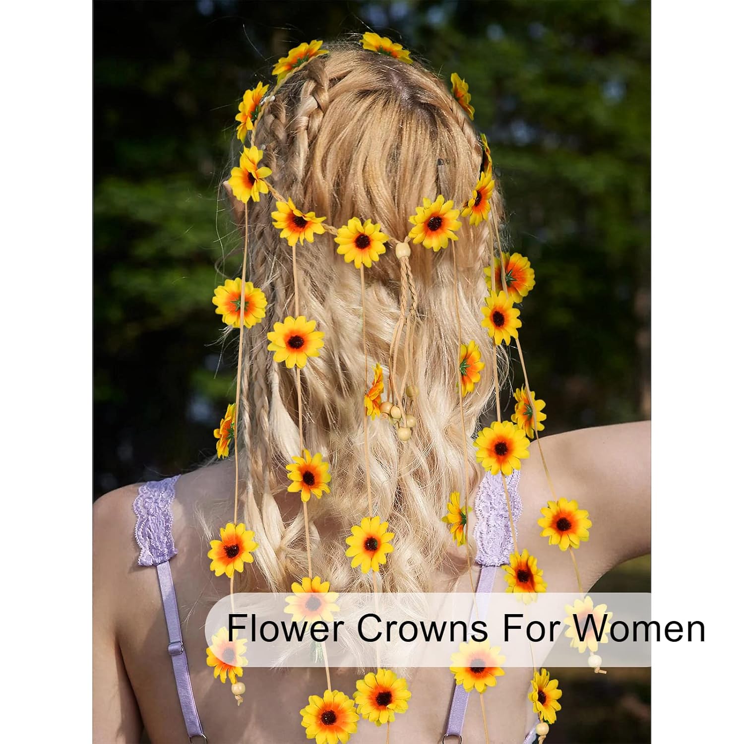 Flower Crown Hippie Adjustable Beauty Headband