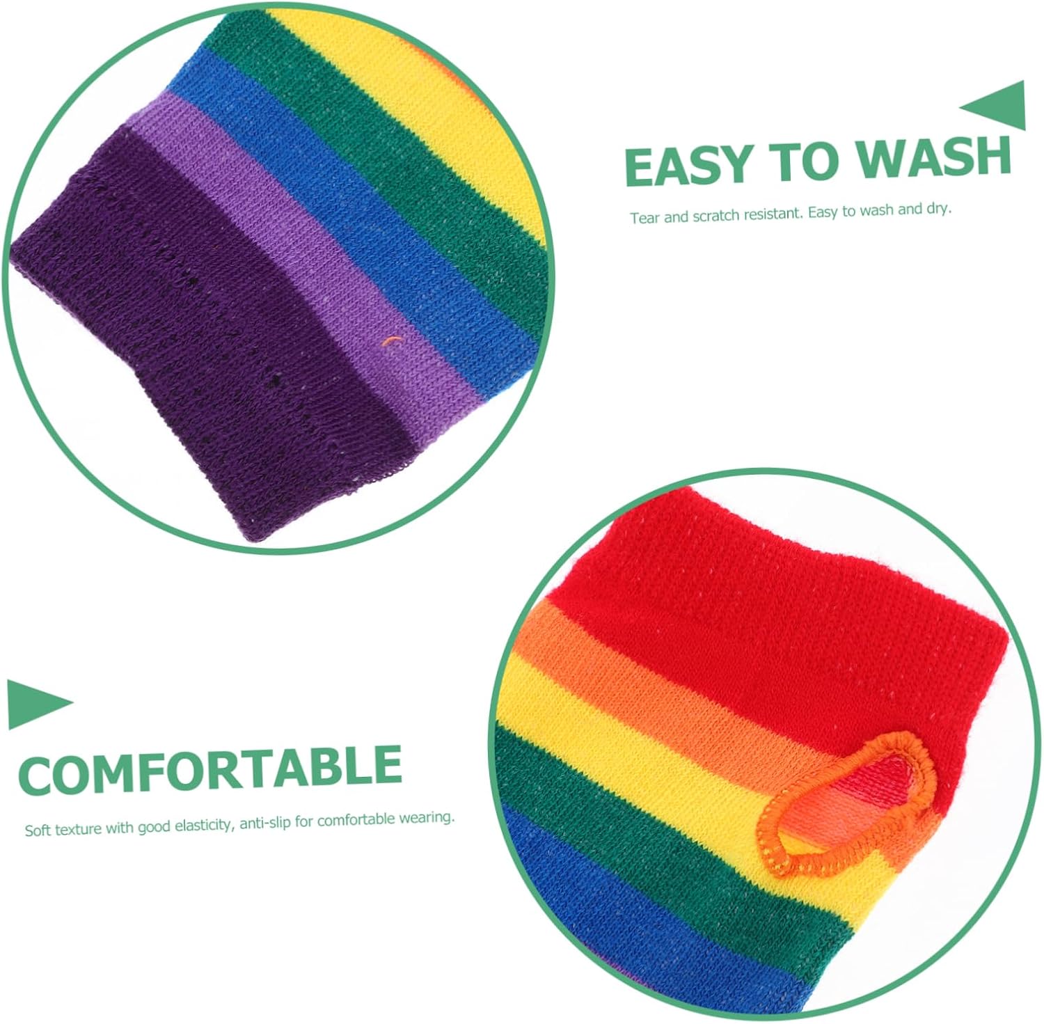 LIFKOME Rainbow Gloves Warmers