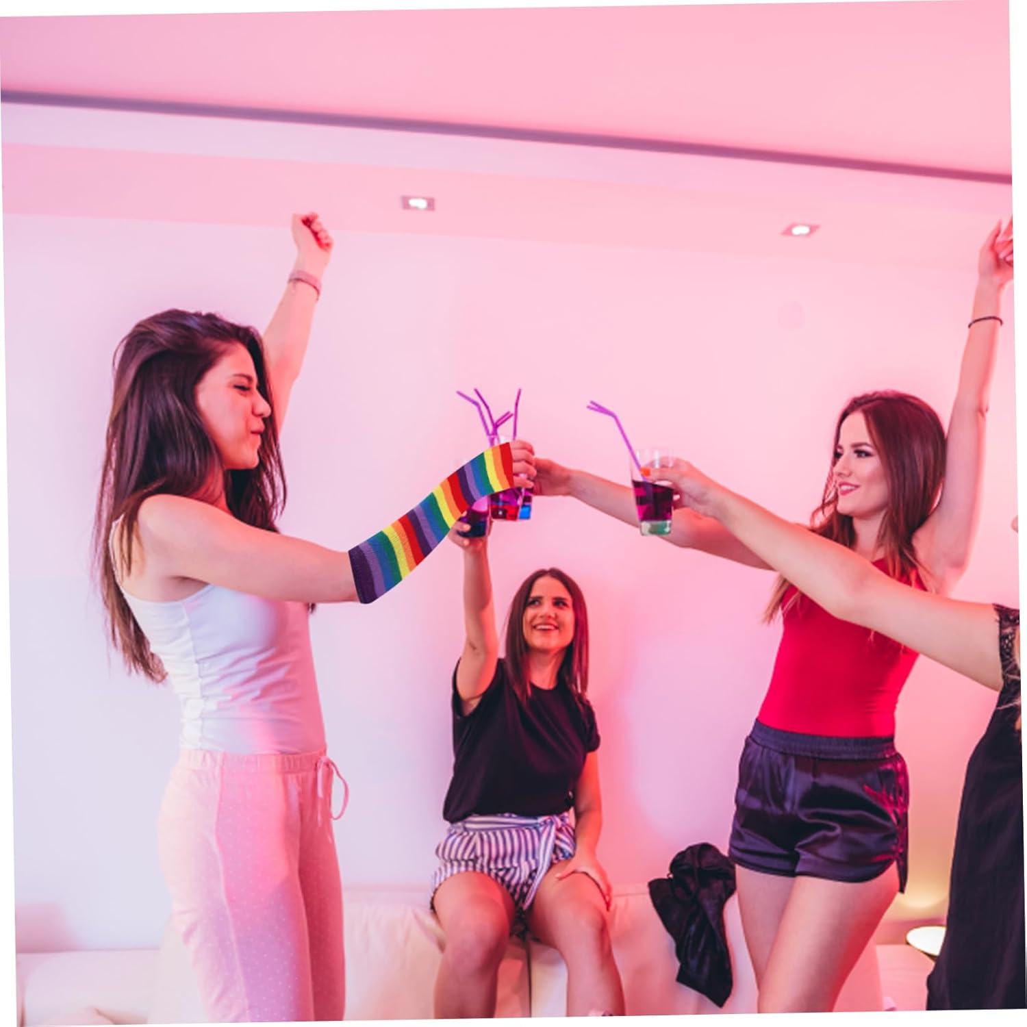 LIFKOME Rainbow Gloves Warmers