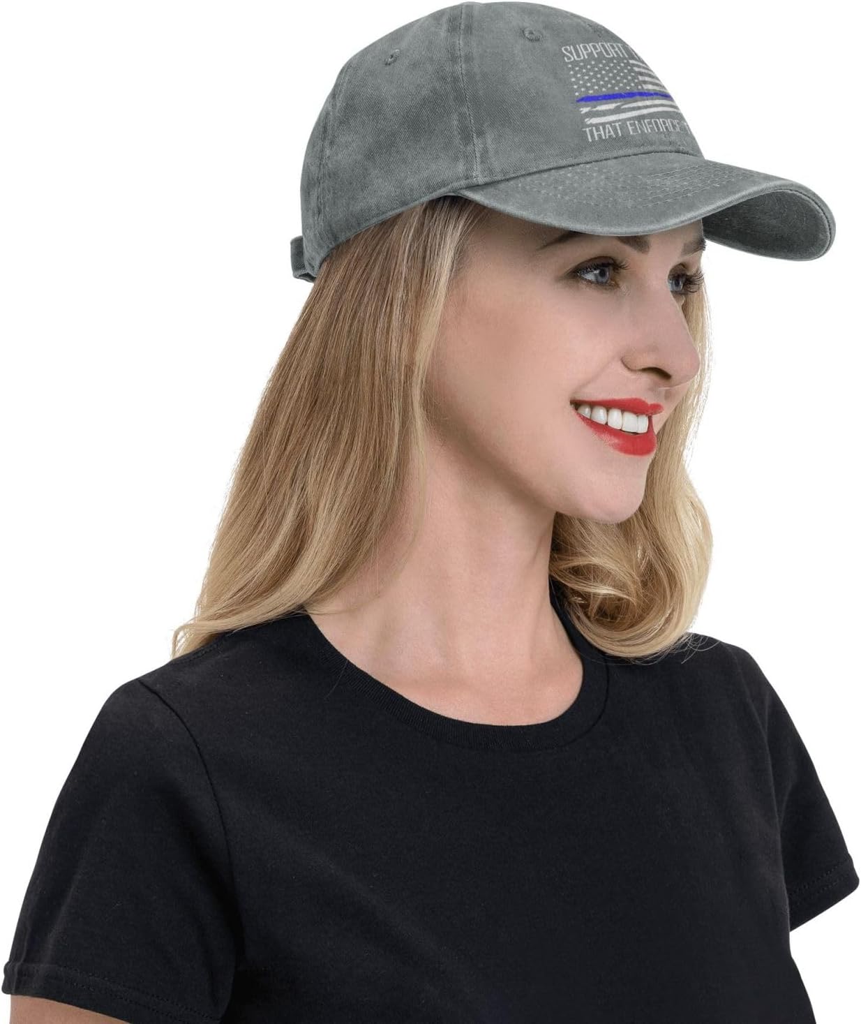 Thick Blue Line K9 Unit Dads Quirky Cop Cap