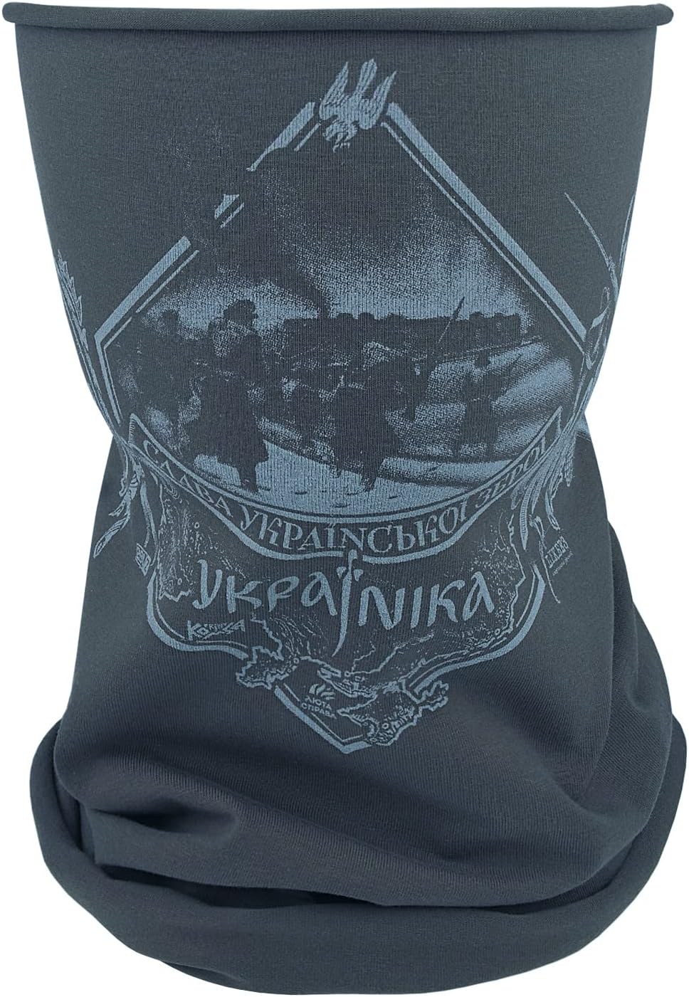 281Z Organic Cotton Neck Gaiter Balaclava with Historical Print