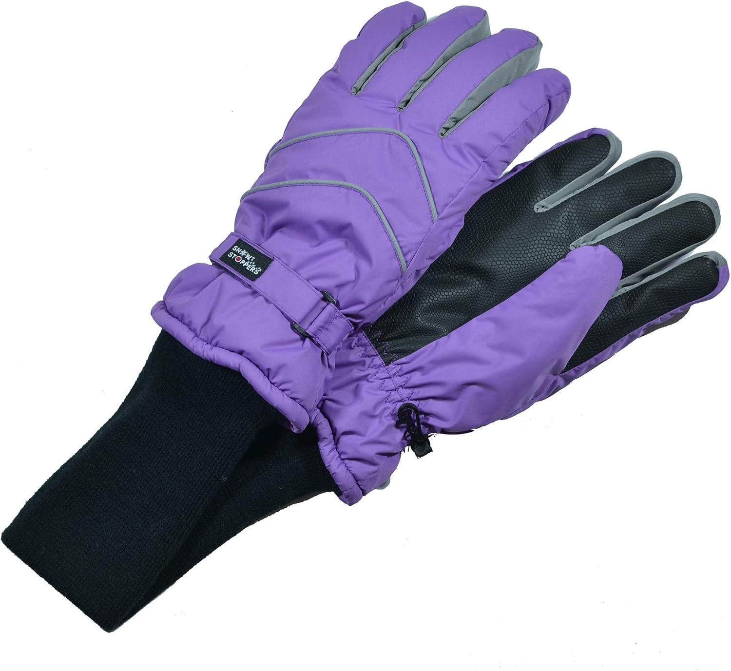 SnowStoppers Kids Waterproof Long Cuff Winter Gloves Perfect for Winter Fun