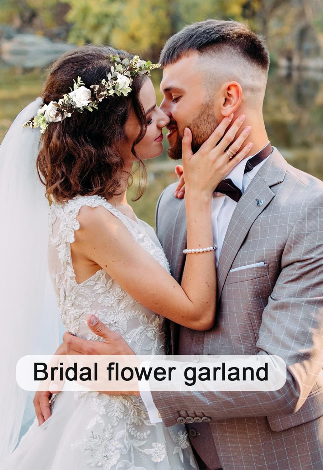 AWAYTR Floral Crown Headband