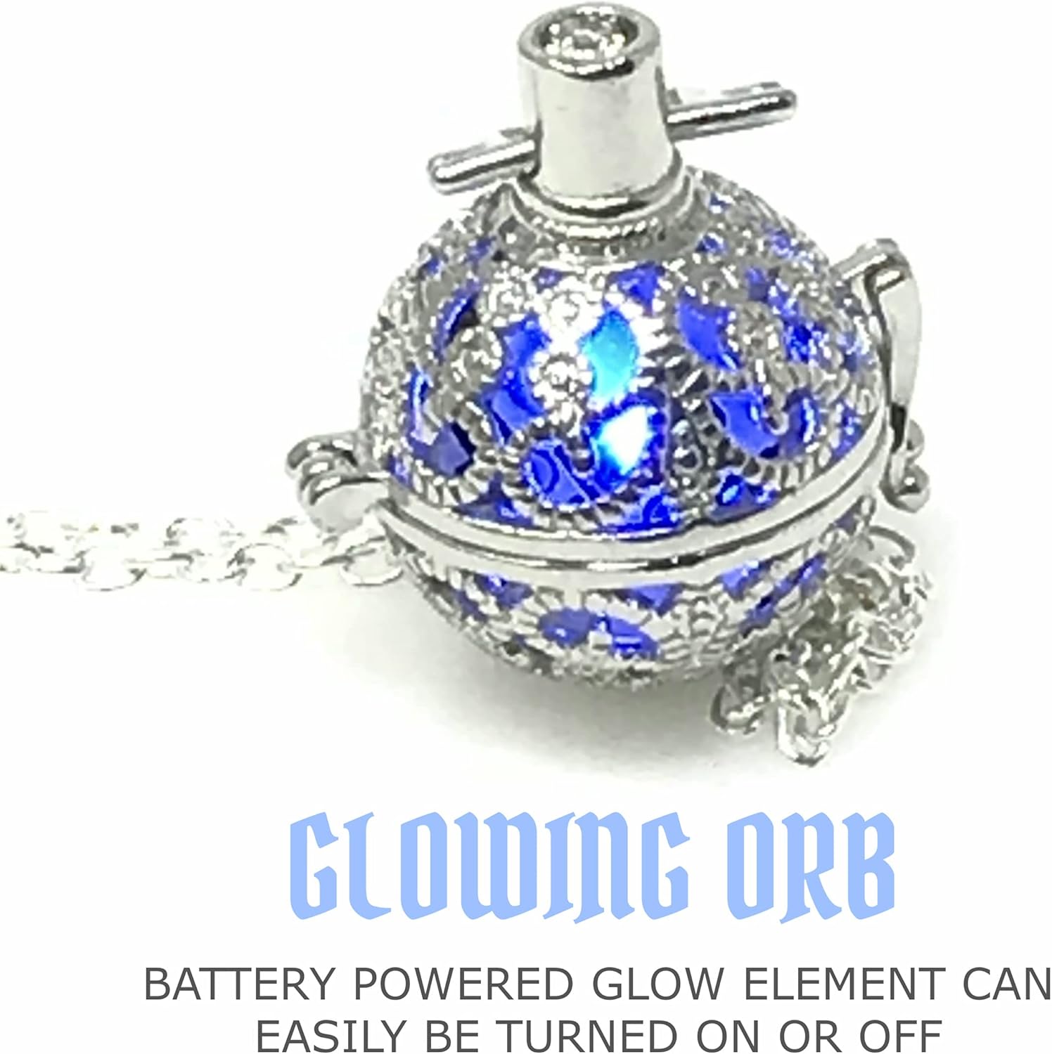 UMBRELLALABORATORY Steampunk Fire Necklace Glow Locket