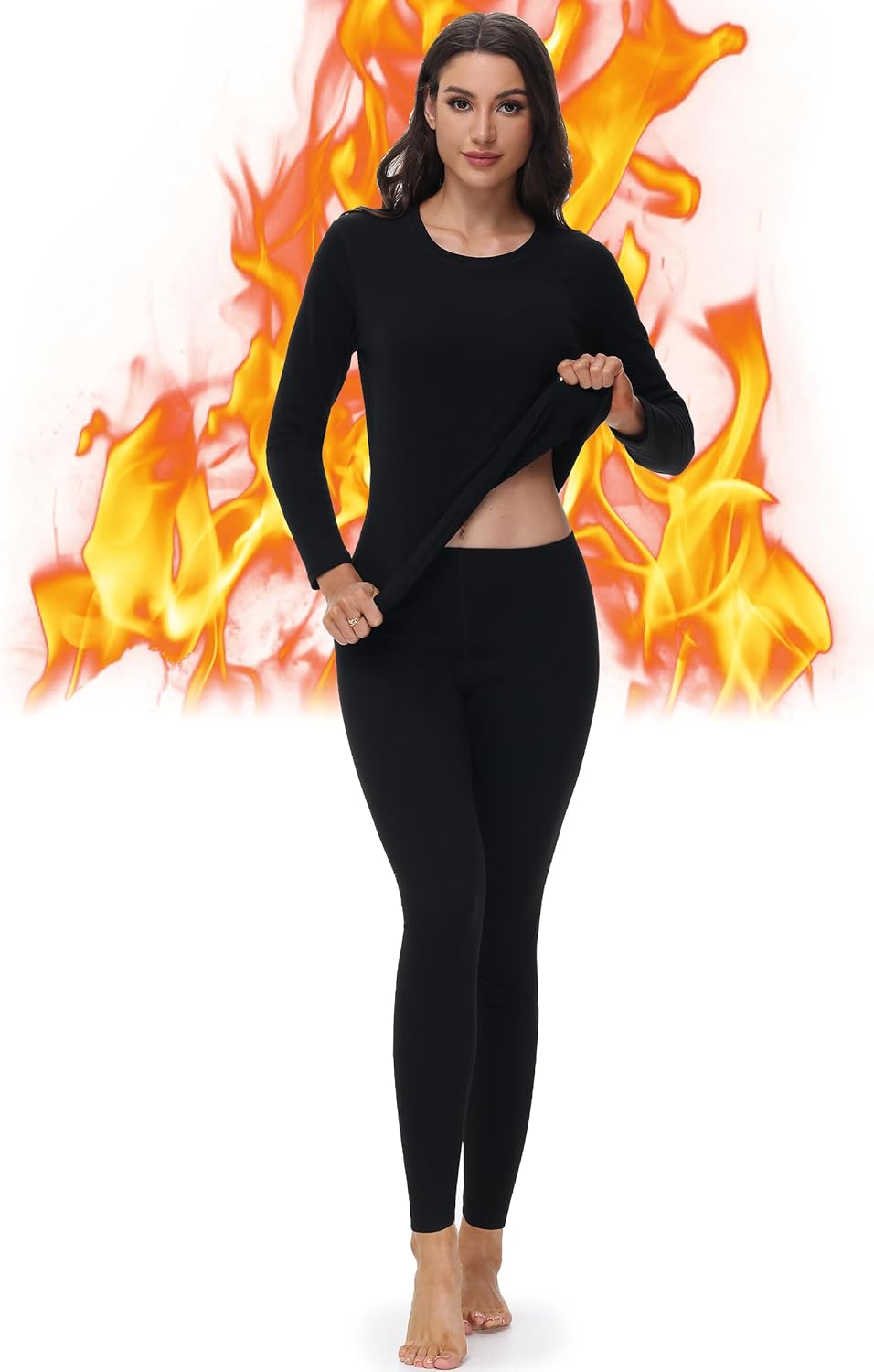 EoBeKee Thermal Underwear Set for Women
