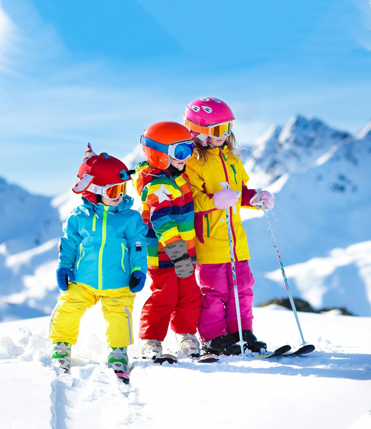 Duoyeree Waterproof Kids Mittens Gloves for Winter Snow Skiing