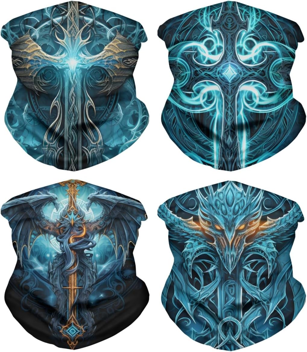 ENLACHIC 3D Viking Totem Balaclava Bandana