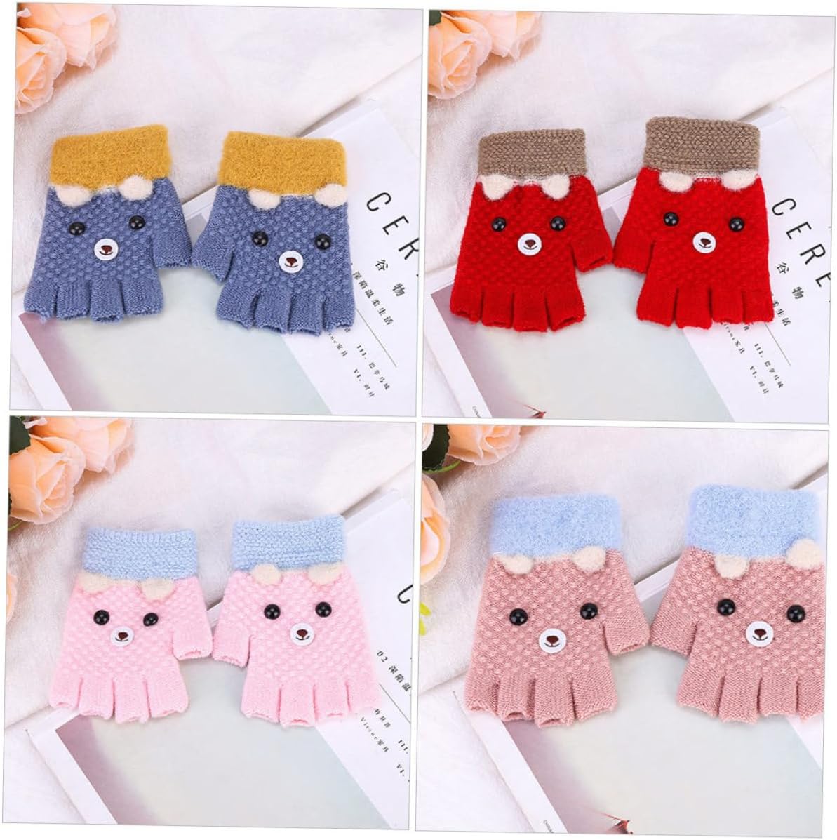 Didiseaon Long-Lasting Knitted Gloves for Boys and Girls