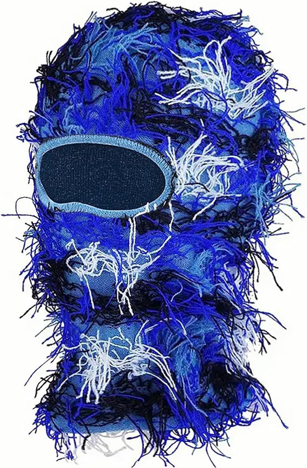 Malaxlx Distressed Ski Mask Balaclava Winter Windproof Beanie