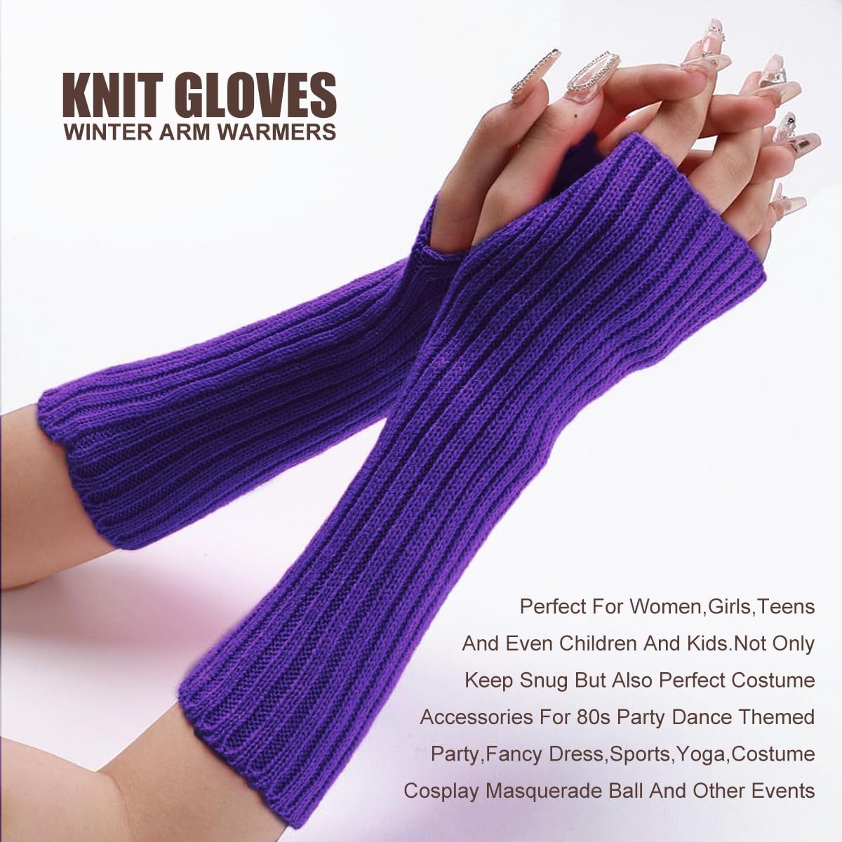 Winter Gloves arm warmers and leg warmers for women and kids