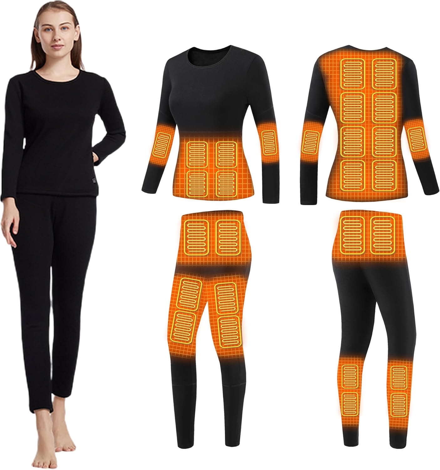 Warm Comfortable Heated Thermal Underwear for Women