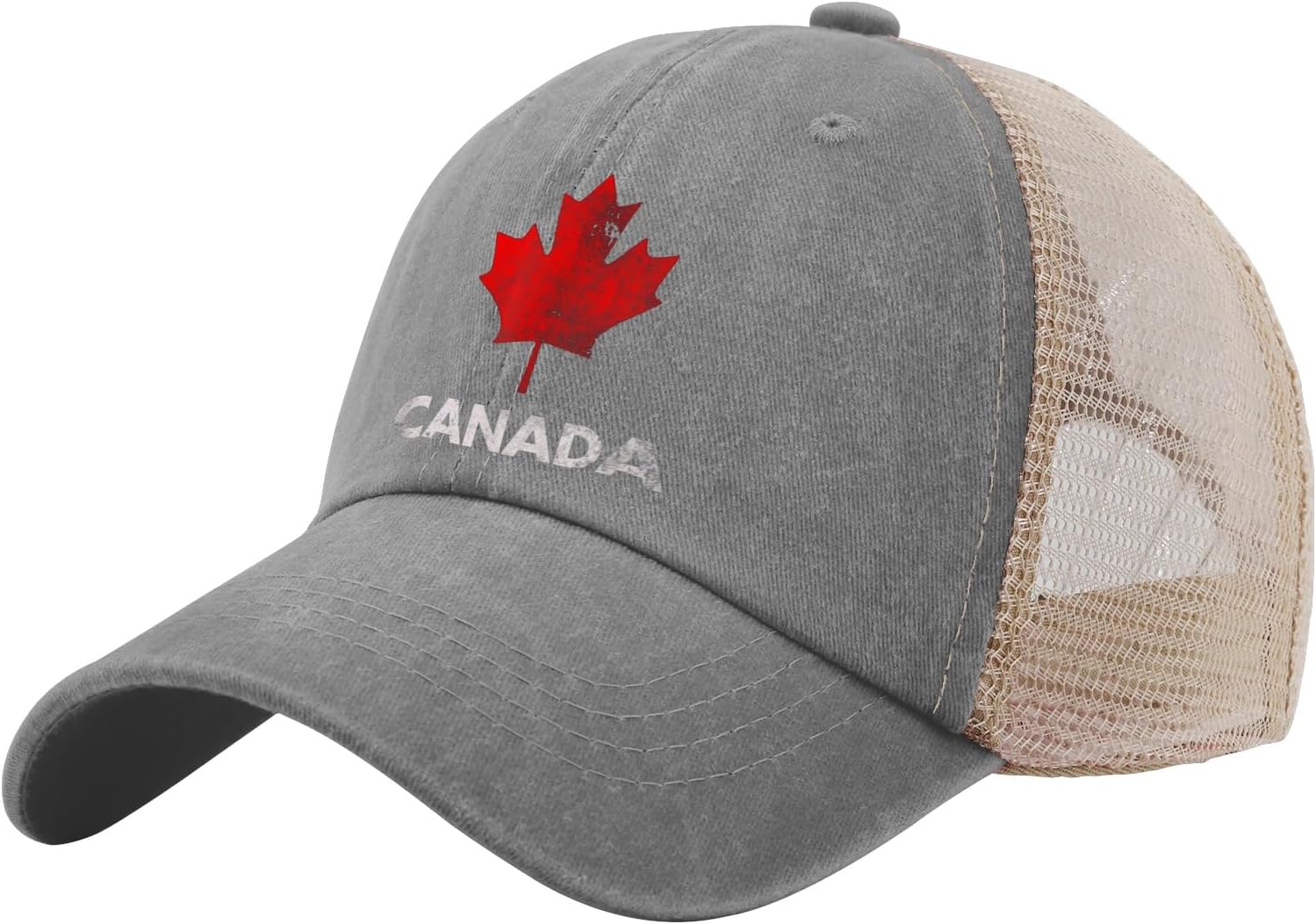 Vintage Canadian maple leaf flag trucker hat