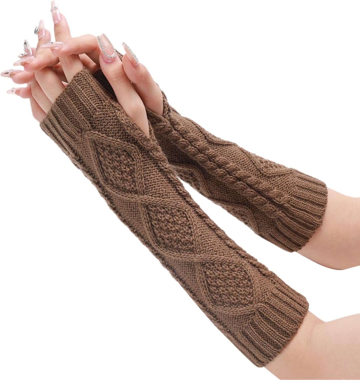 Womens Knit Arm Warmers