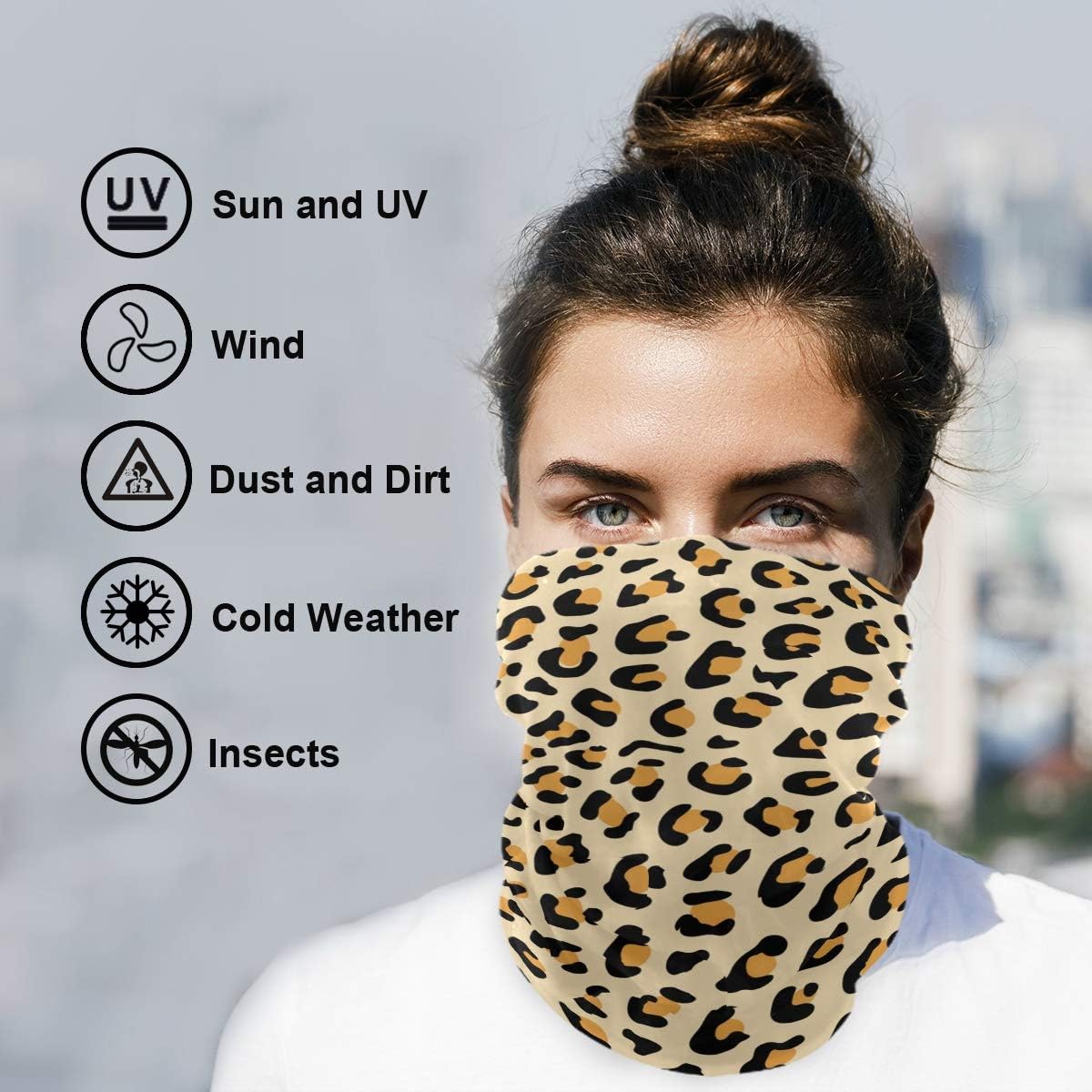 Unisex Leopard Balaclava Face Cover