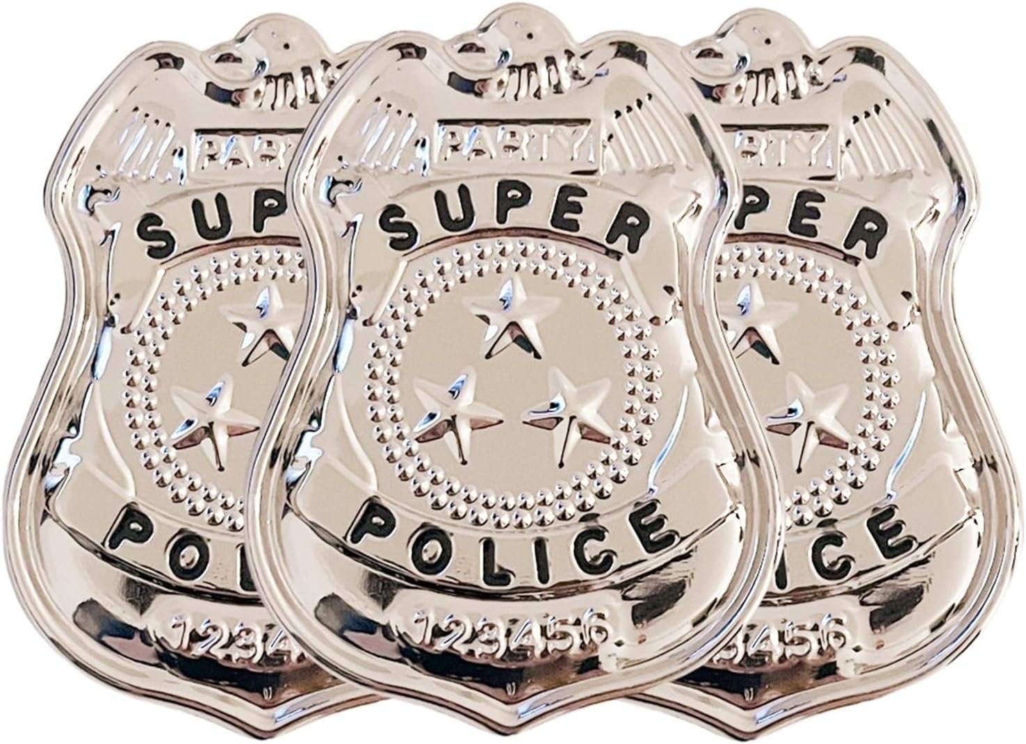 3-Piece Police Badge Role-Playing Costume