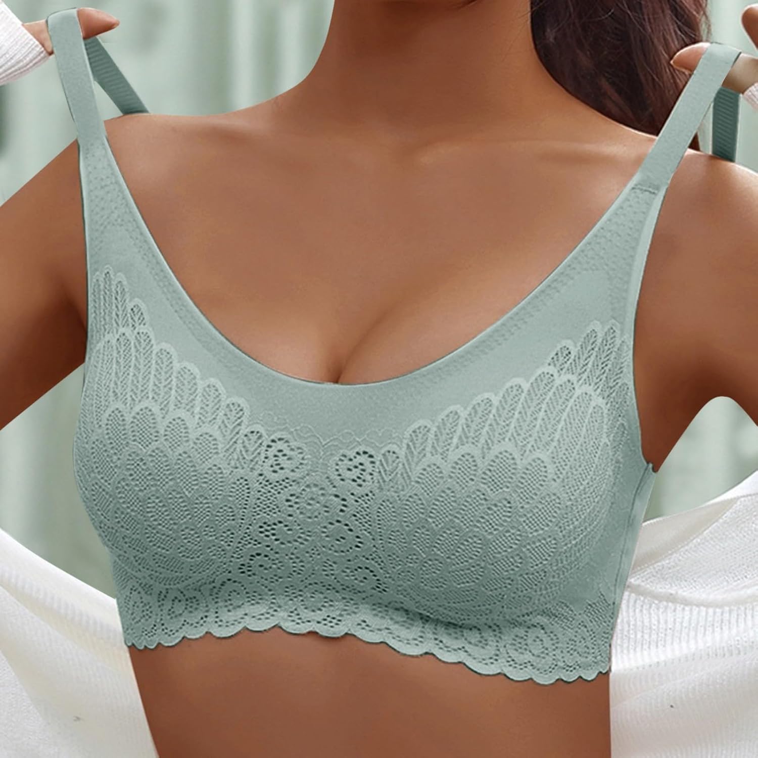 2-Piece Padded Bra for Women - Wire-Free Push Up