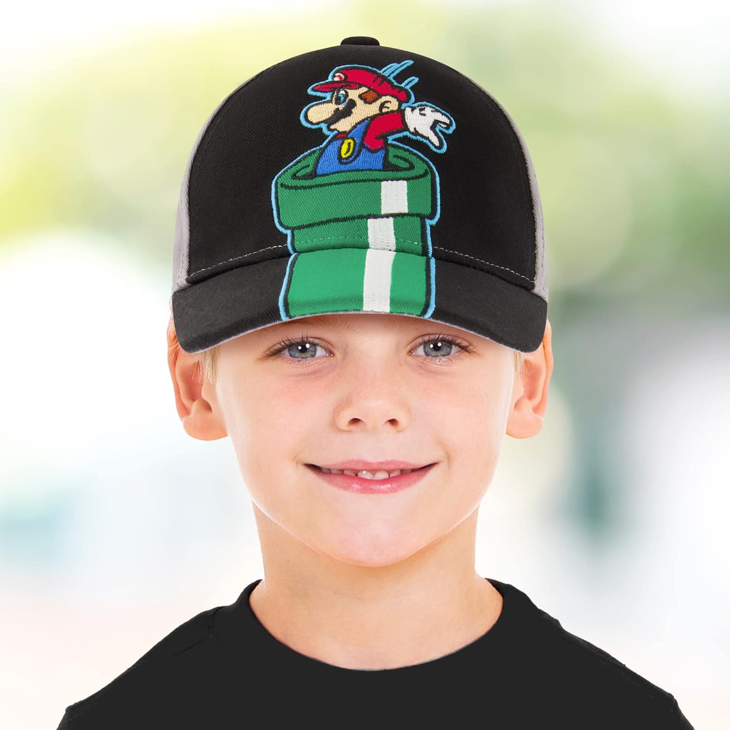 Nintendo Super Mario Cotton Baseball Cap for Boys - Adjustable Comfortable