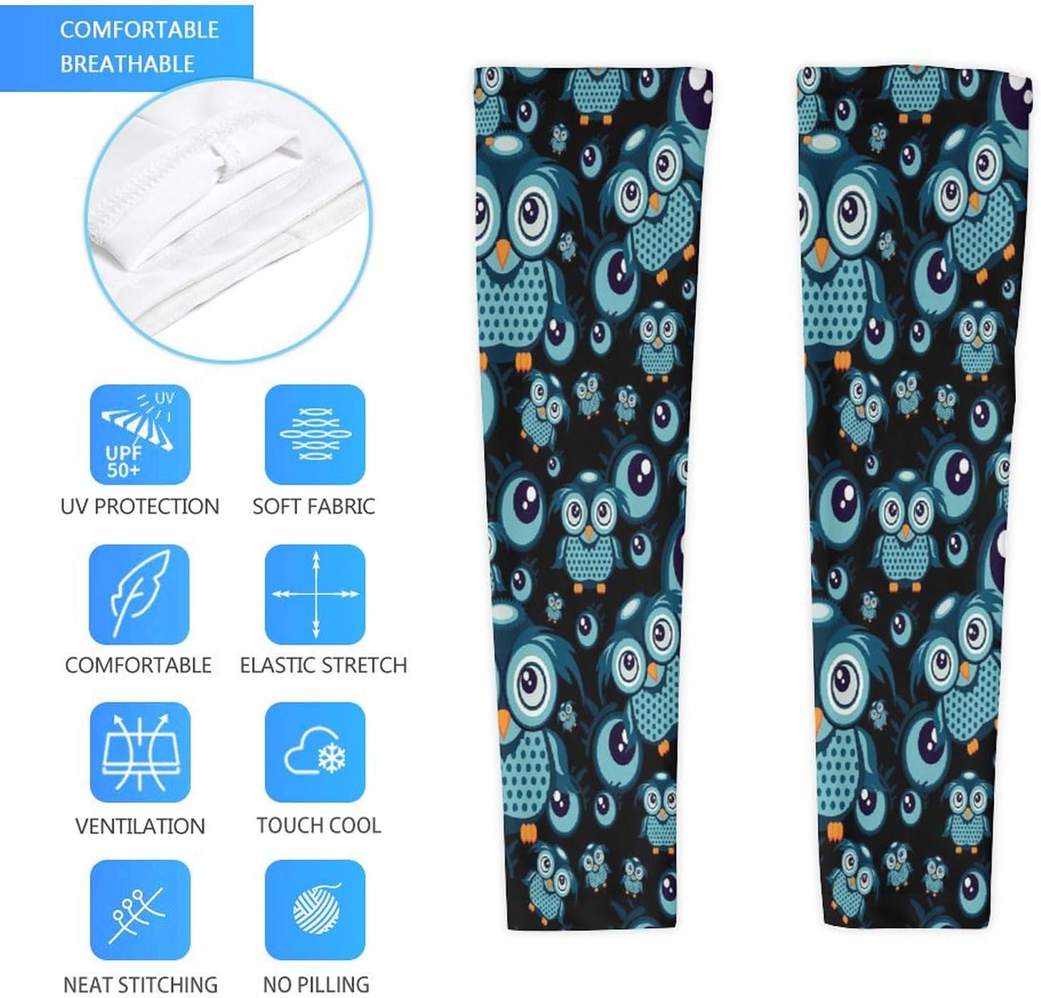 Ice Cooling Arm Sleeves for Men Women