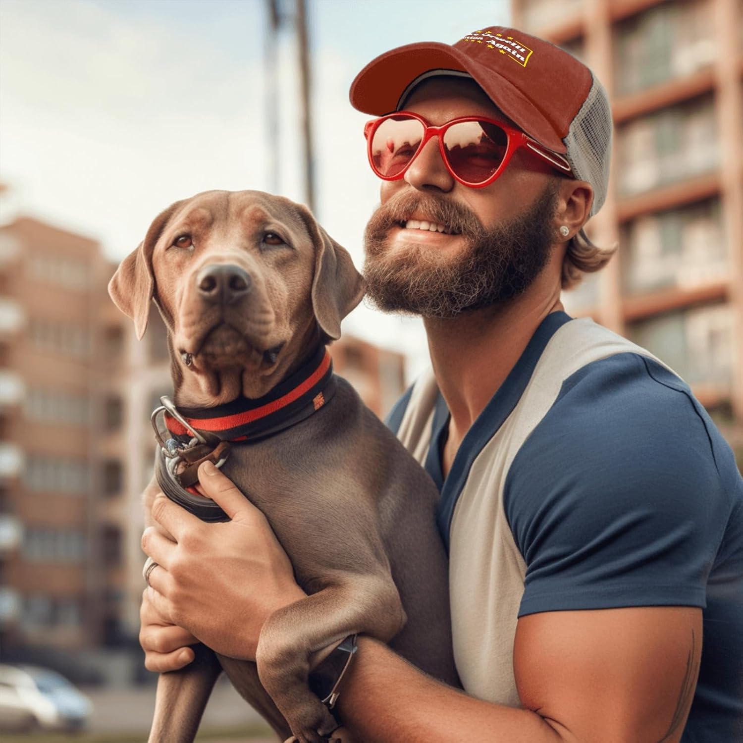 Make Orwelll fiction again Mens funny trucker hat