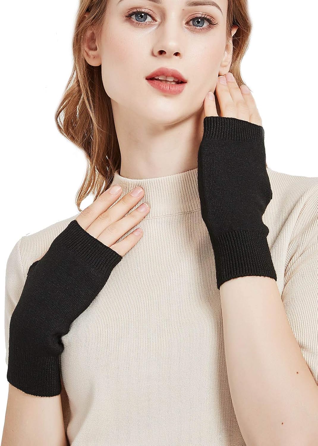 Novawo Wool Blend Gloves - Soft Comfortable and Festive